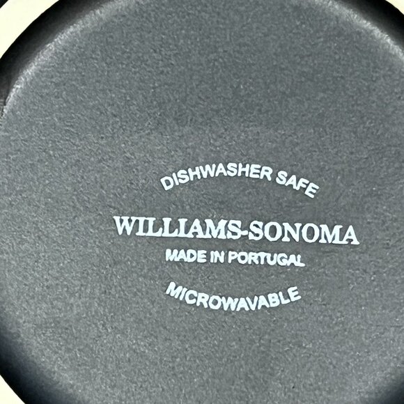 Set Of 4 Williams-Sonoma Black Vineyard Slate Appetizer Plates Wine Themed - Picture 11 of 16